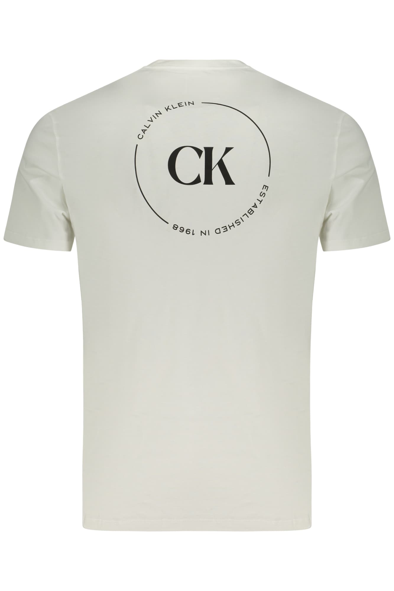 МЪЖКА ТЕНИСКА С КЪС РЪКАВ CALVIN KLEIN, БЯЛА - CALVIN KLEIN