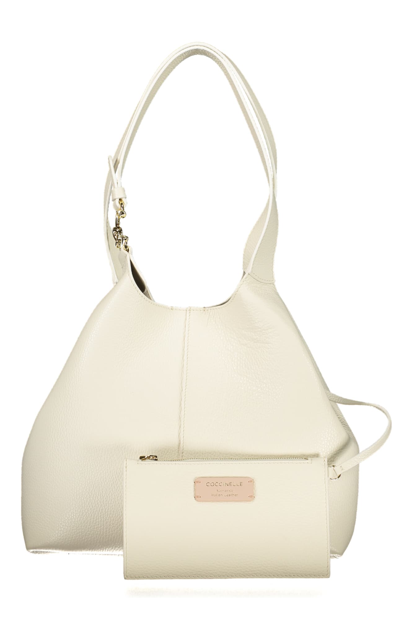 БЯЛА ДАМСКА ЧАНТА COCCINELLE - COCCINELLE