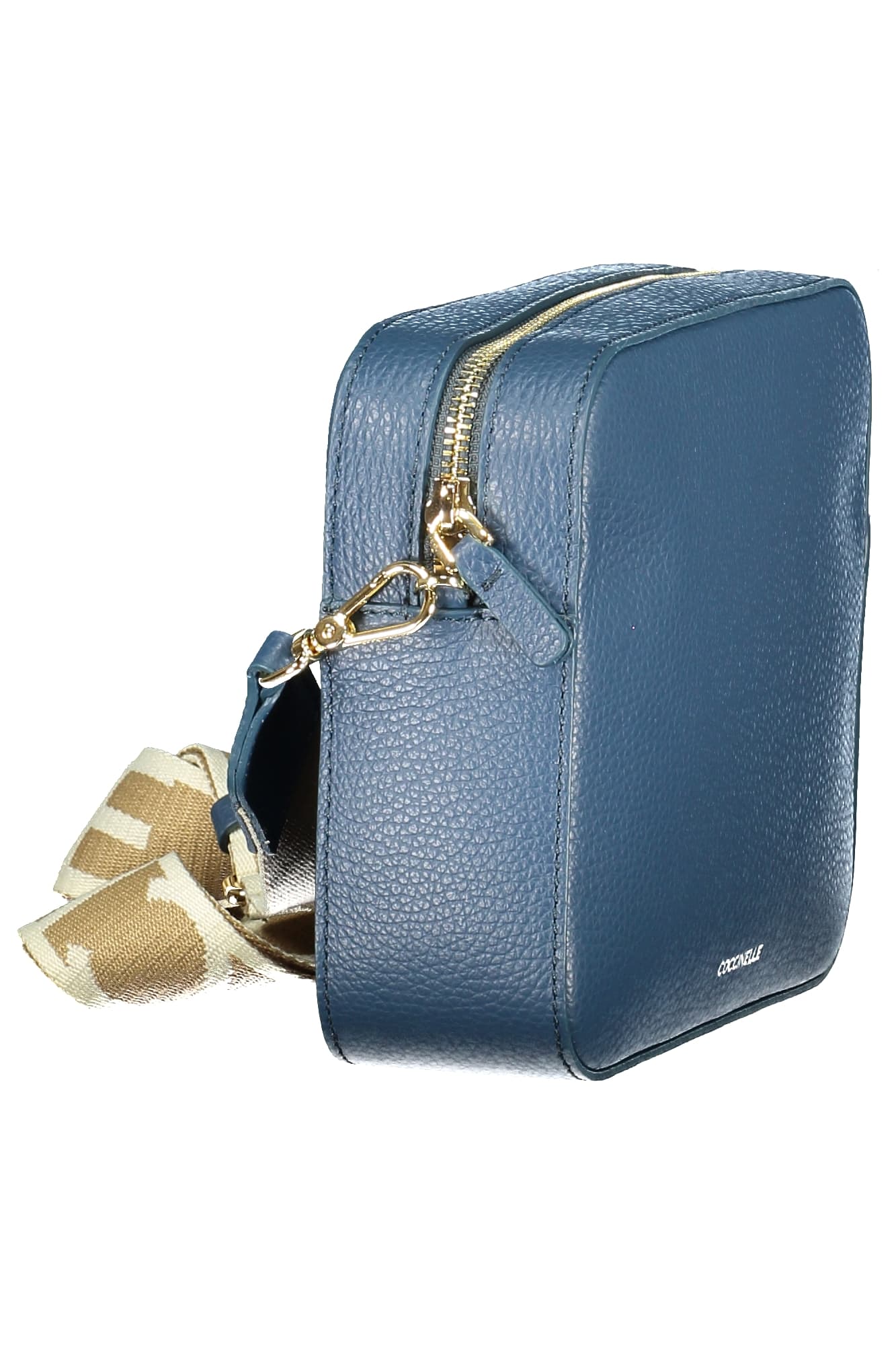 ДАМСКА ЧАНТА COCCINELLE В СИНЯ ОБЛИЦОВКА - COCCINELLE