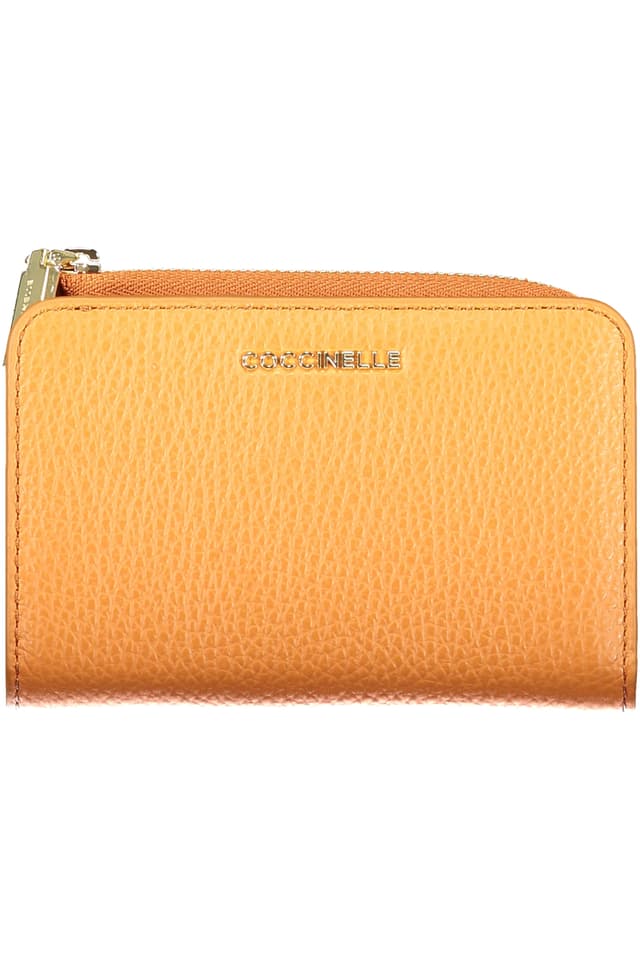 ДАМСКИ ПОРТФЕЙЛ COCCINELLE В ОРАНЖЕВ СЪС СИН