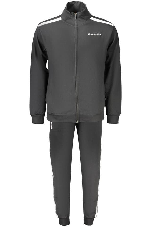 Мъжки черен анцуг SUPERGA