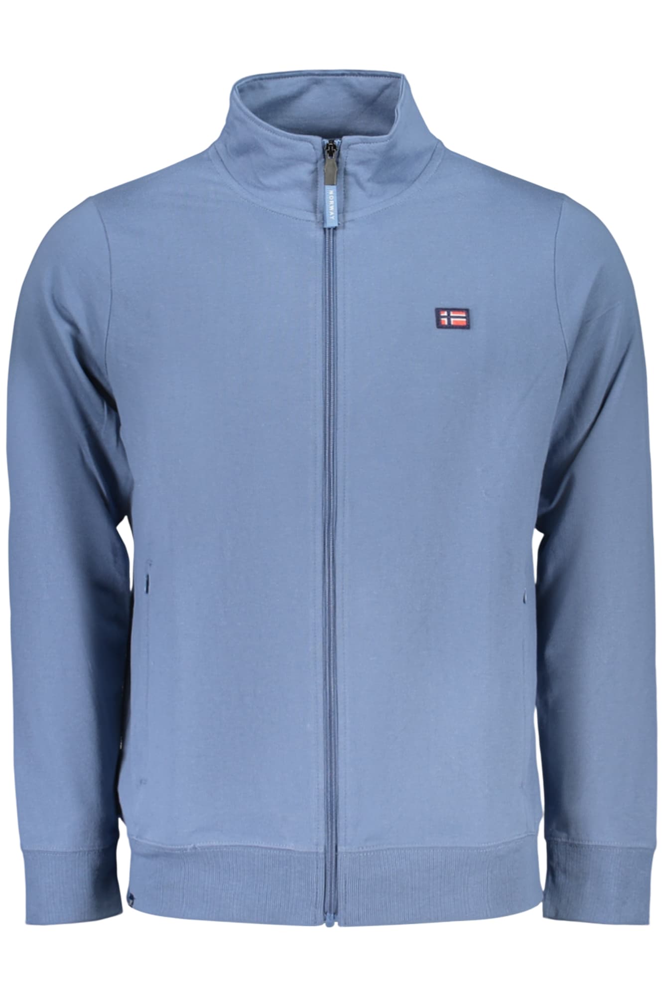 НОРВЕГИЯ 1963 МЪЖКИ СИНЯ БЛУЗЕР С ЦИП - NORWAY 1963