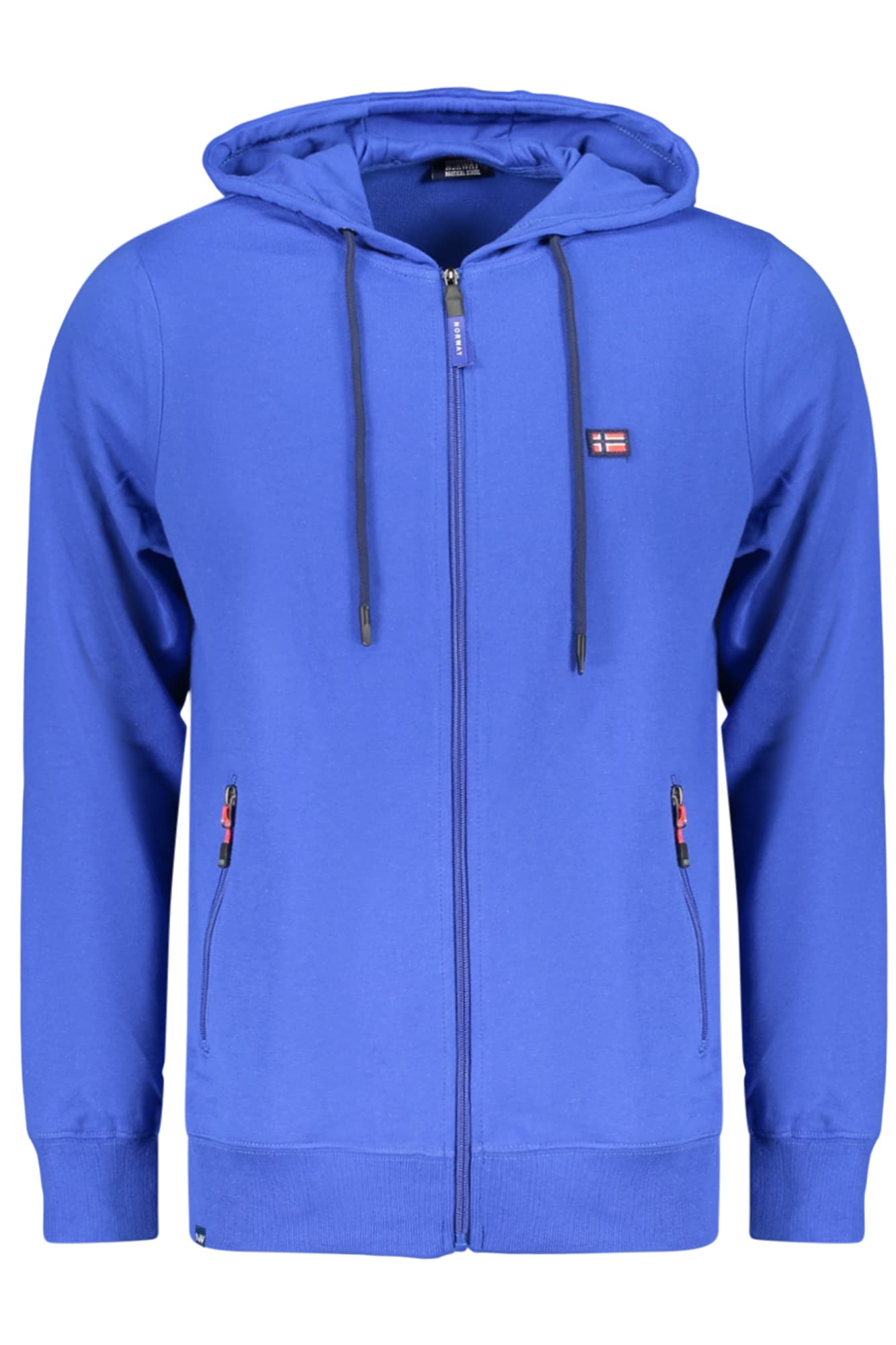 НОРВЕГИЯ 1963 МЪЖКИ СИНЯ БЛУЗЕР С ЦИП - NORWAY 1963