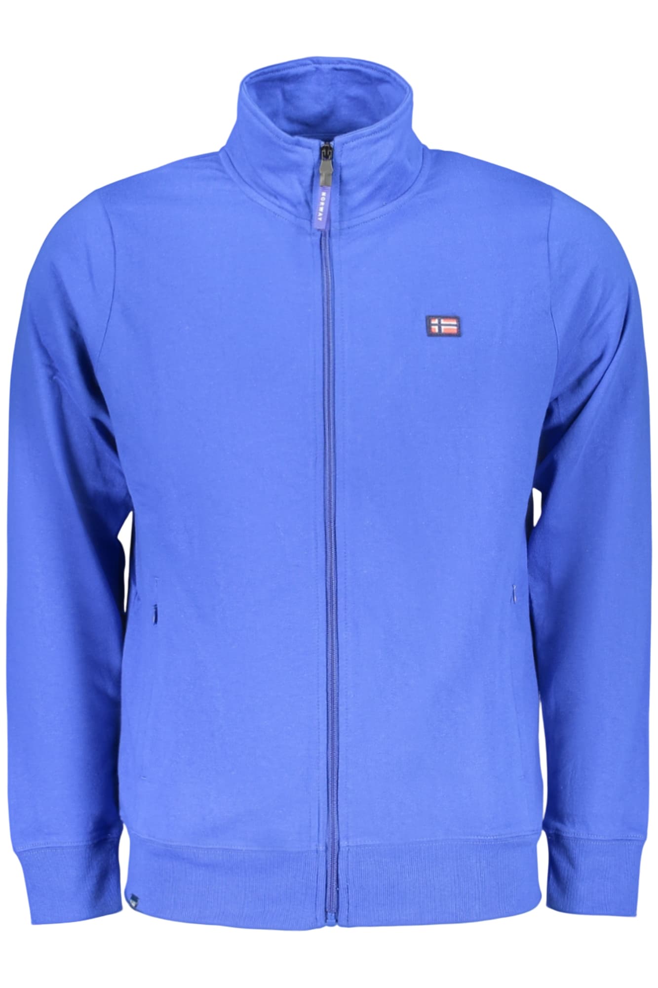 НОРВЕГИЯ 1963 МЪЖКИ СИНЯ БЛУЗЕР С ЦИП - NORWAY 1963