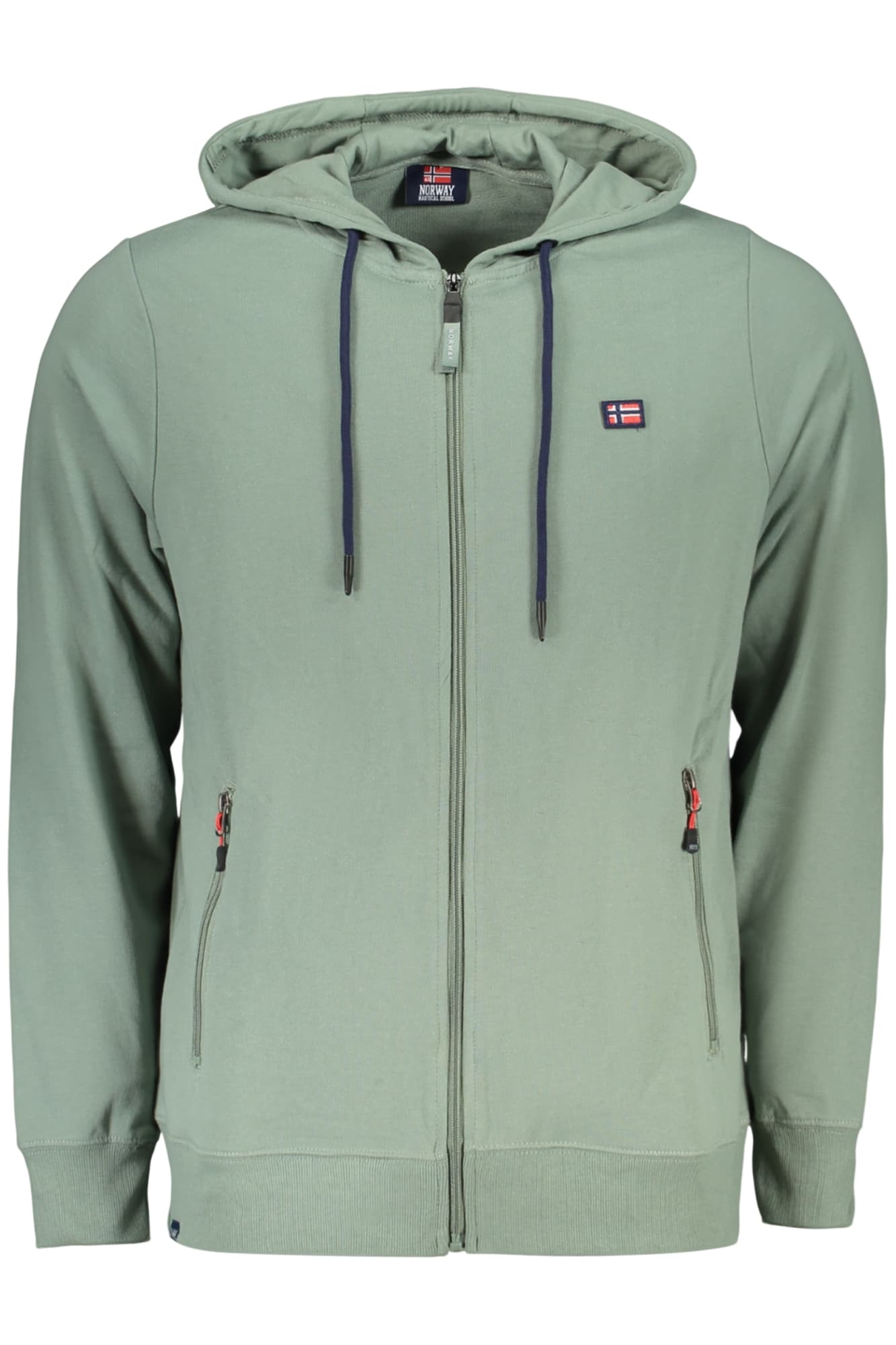 НОРВЕГИЯ 1963 МЪЖКИ ЗЕЛЕН СУИТШЪРТ С ЦИП - NORWAY 1963