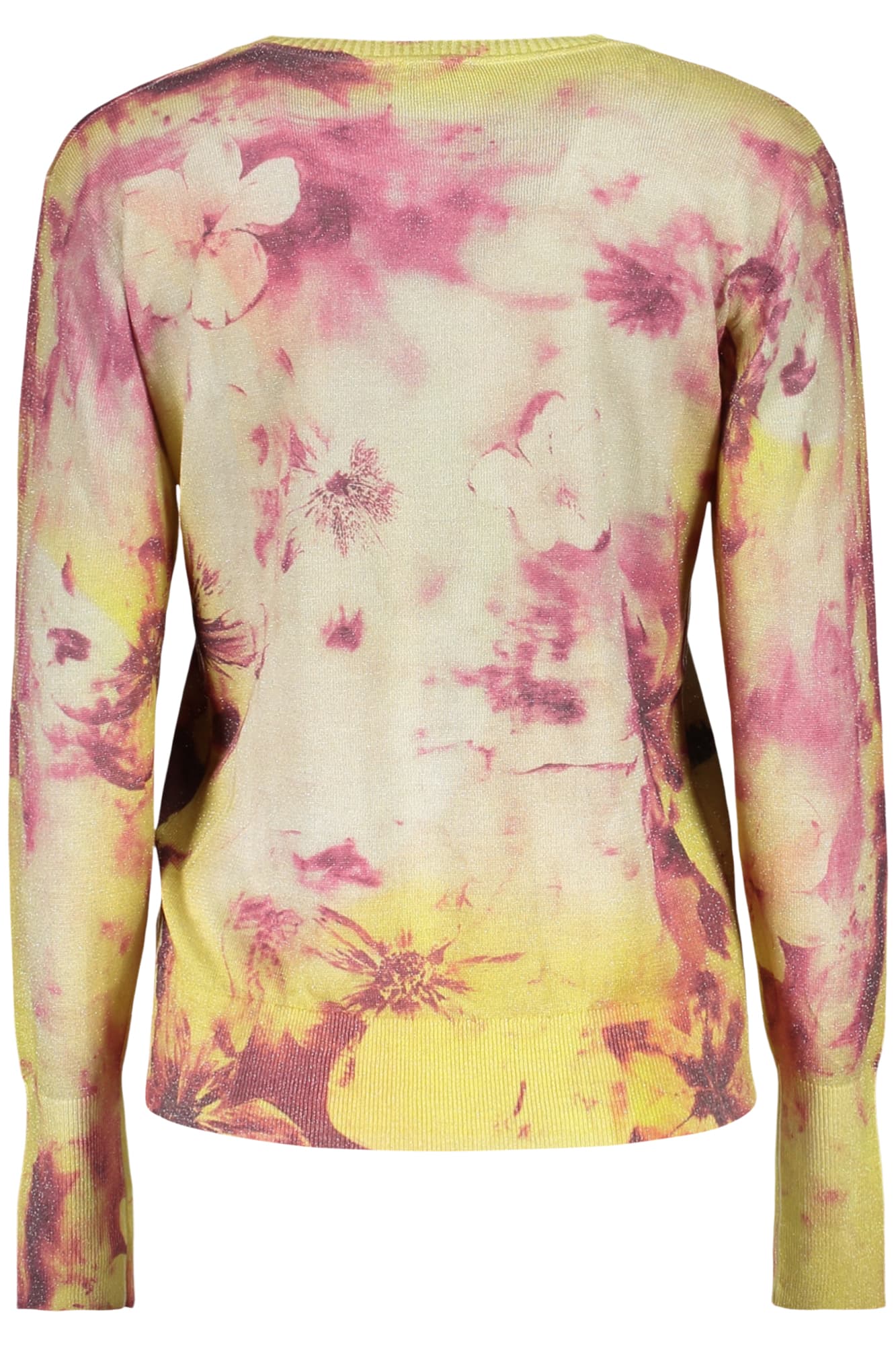 Жълт дамски пуловер DESIGUAL - DESIGUAL