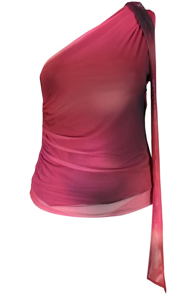 DESIGUAL ДАМСКА ТЕНИСКА С КЪС РЪКАВ, ЛИЛАВА