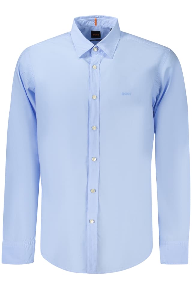 Мъжка риза с дълъг ръкав BOSS, синя