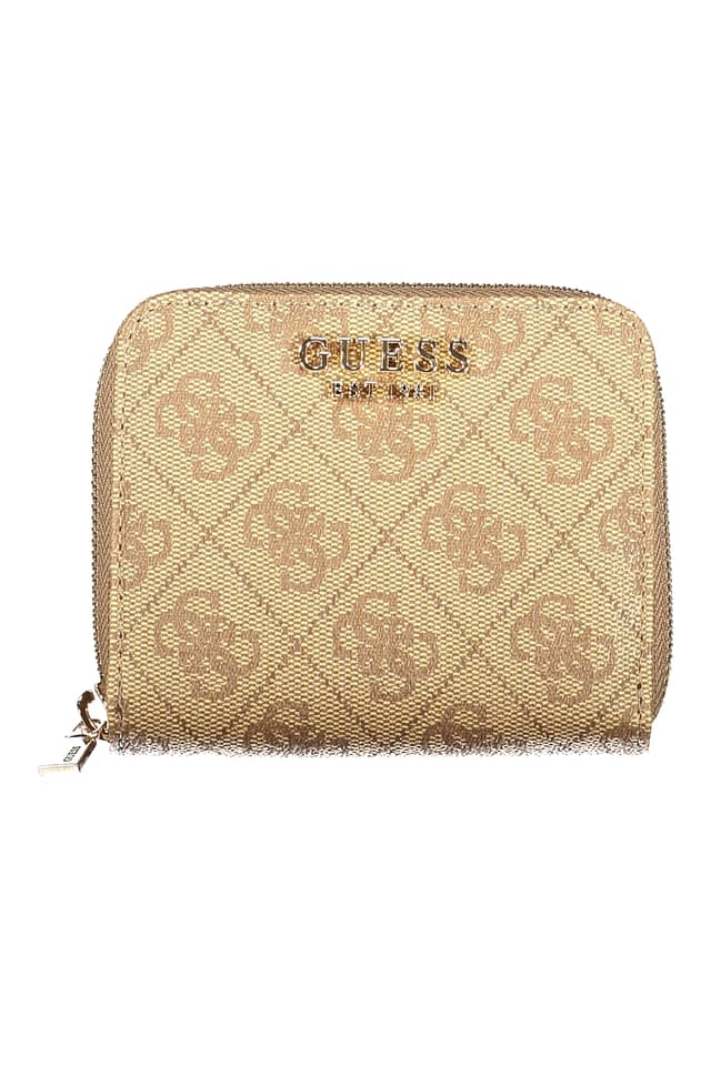 Дамски бежов портфейл GUESS JEANS