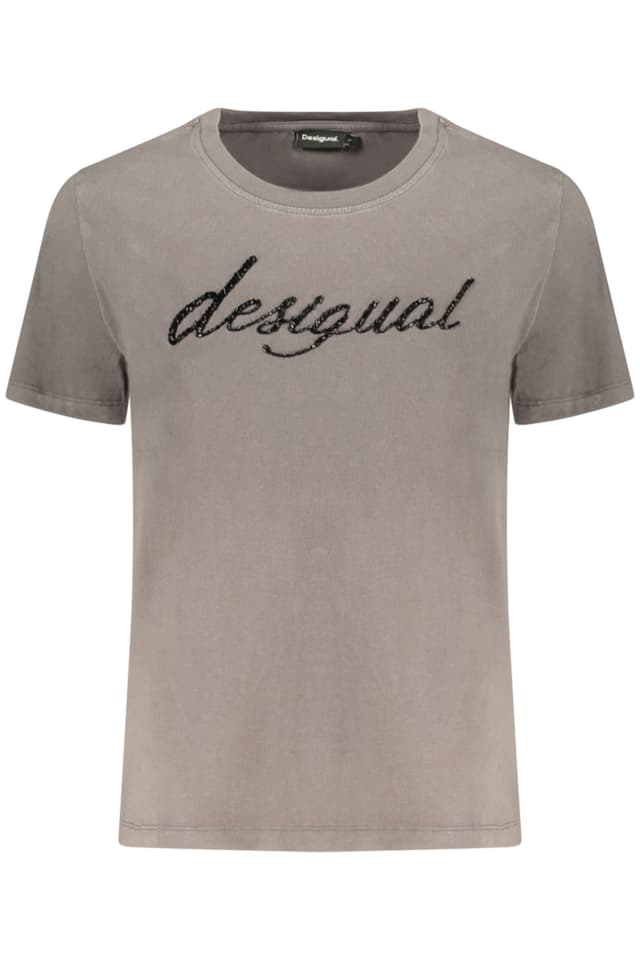 DESIGUAL ДАМСКА ТЕНИСКА С КЪС РЪКАВ, СИВА