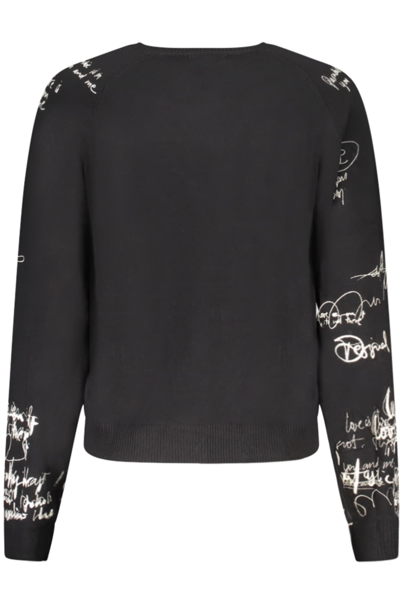 DESIGUAL ДАМСКИ ЧЕРЕН ПУЛОВЕР - DESIGUAL