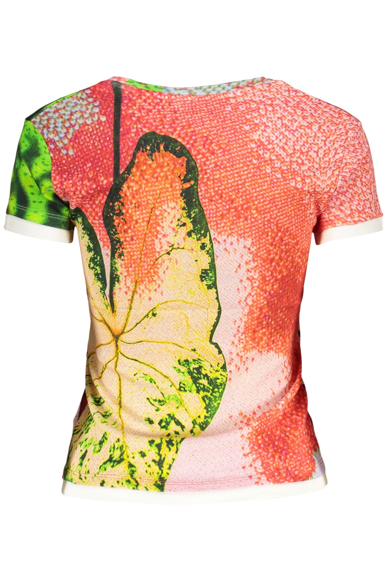 DESIGUAL ДАМСКА ТЕНИСКА С КЪС РЪКАВ, ЧЕРВЕНА - DESIGUAL