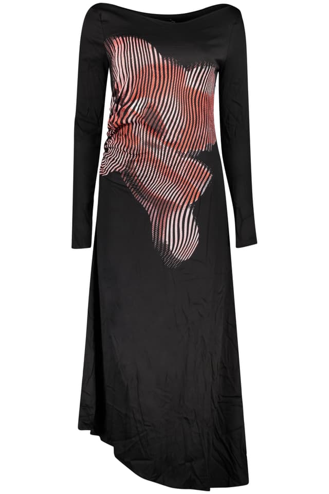 Дълга черна рокля за жени DESIGUAL