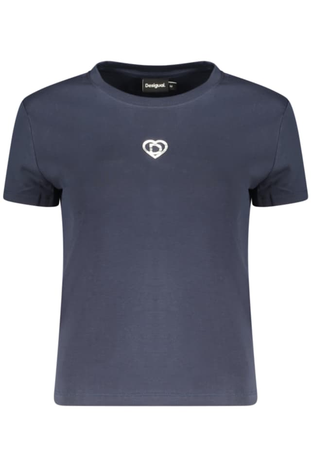 DESIGUAL ДАМСКА ТЕНИСКА С КЪС РЪКАВ, СИНЯ