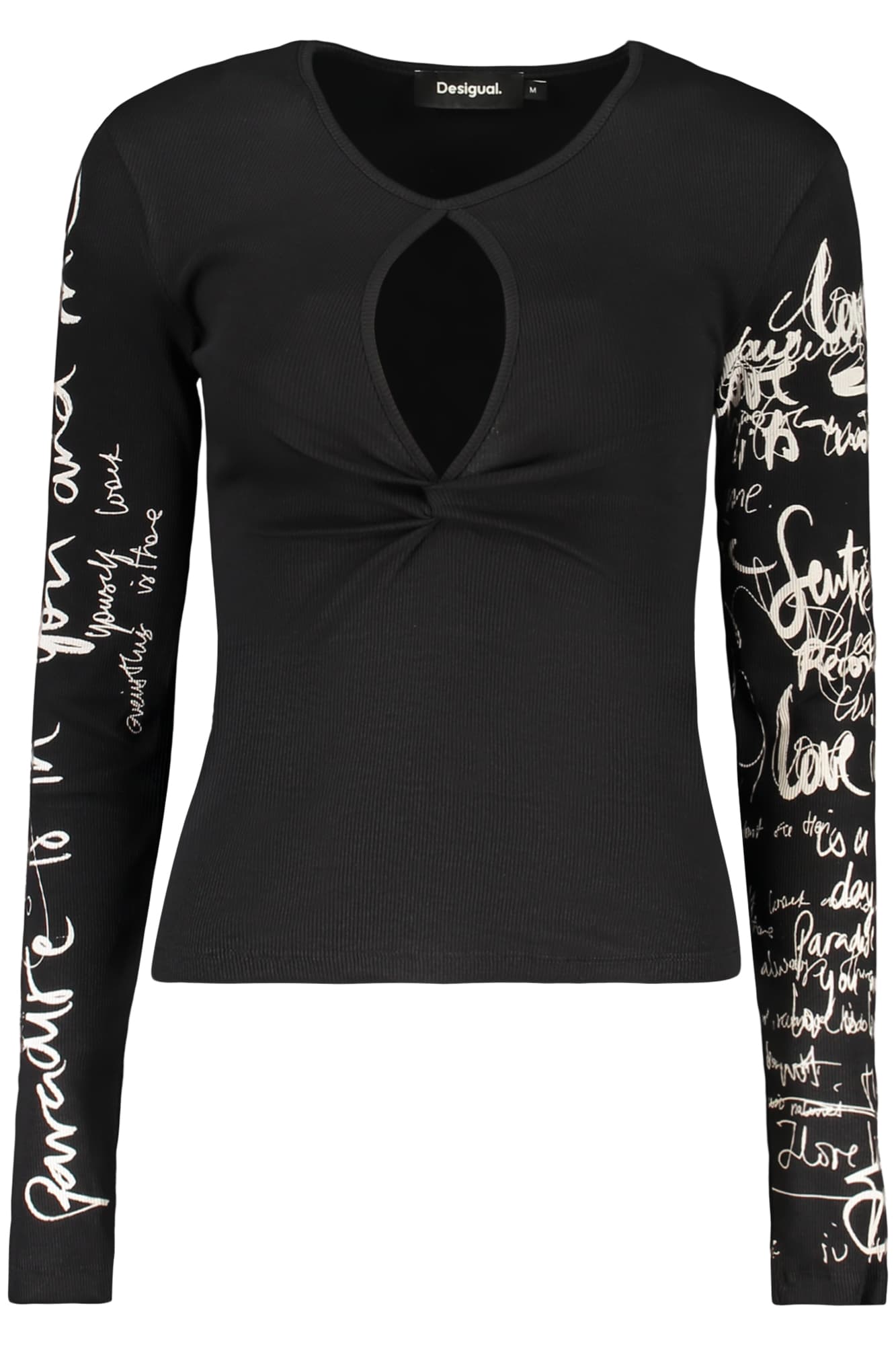 DESIGUAL ДАМСКИ ЧЕРЕН ПУЛОВЕР - DESIGUAL