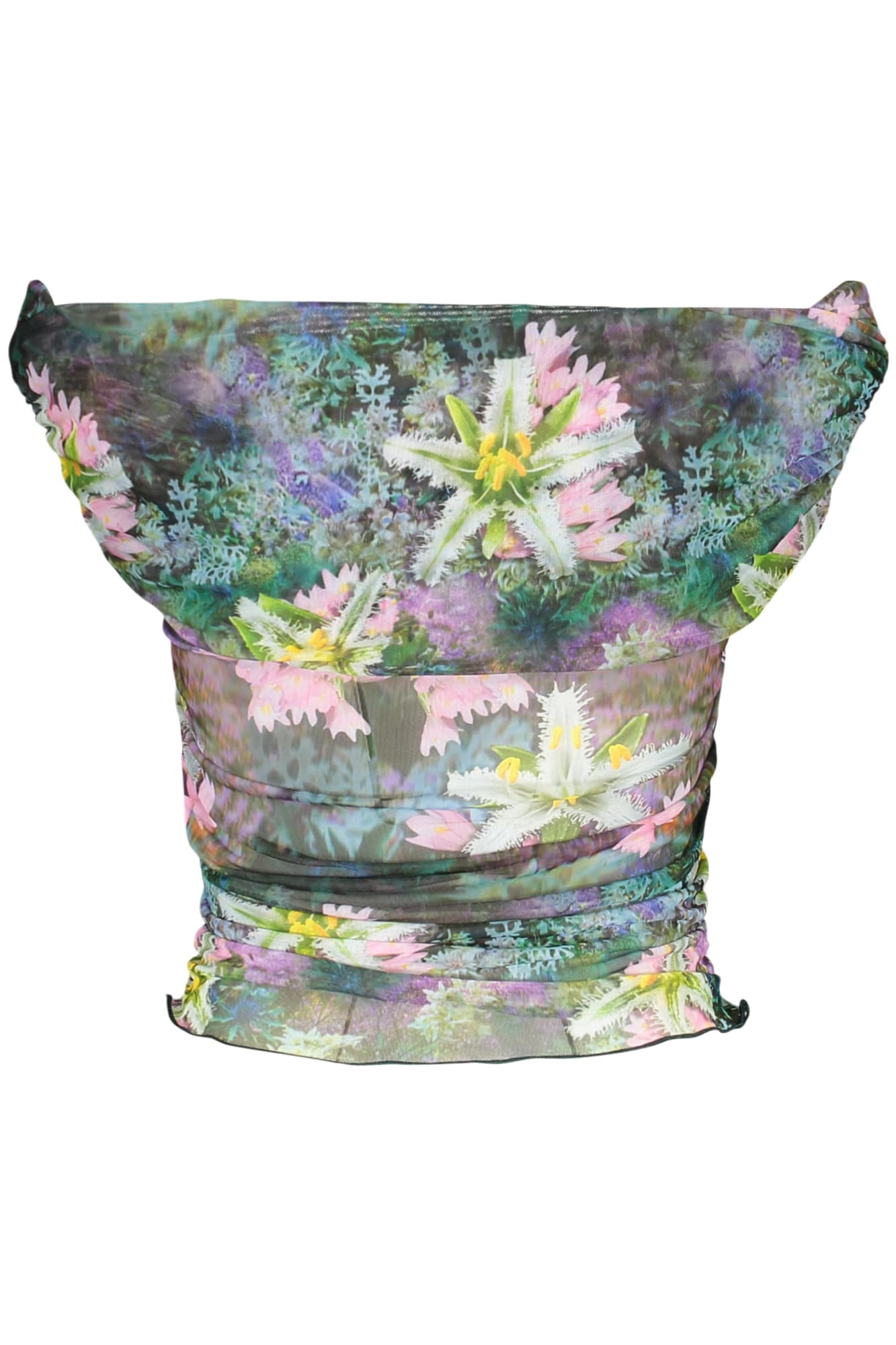 DESIGUAL ДАМСКА ТЕНИСКА С КЪС РЪКАВ, ЗЕЛЕНА - DESIGUAL