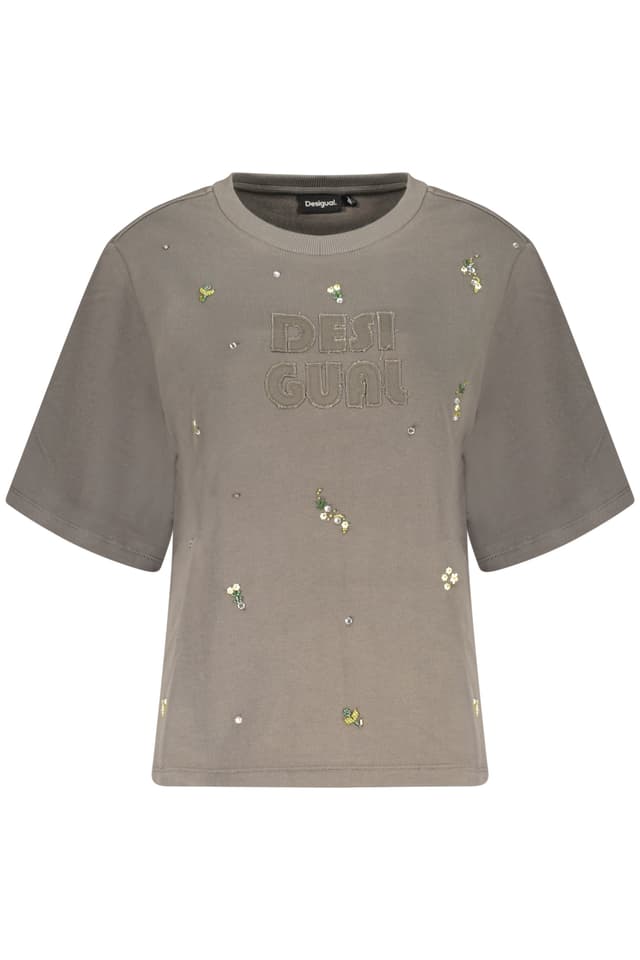 ДАМСКИ СИВ СУИТШЪРТ С ЦИП DESIGUAL