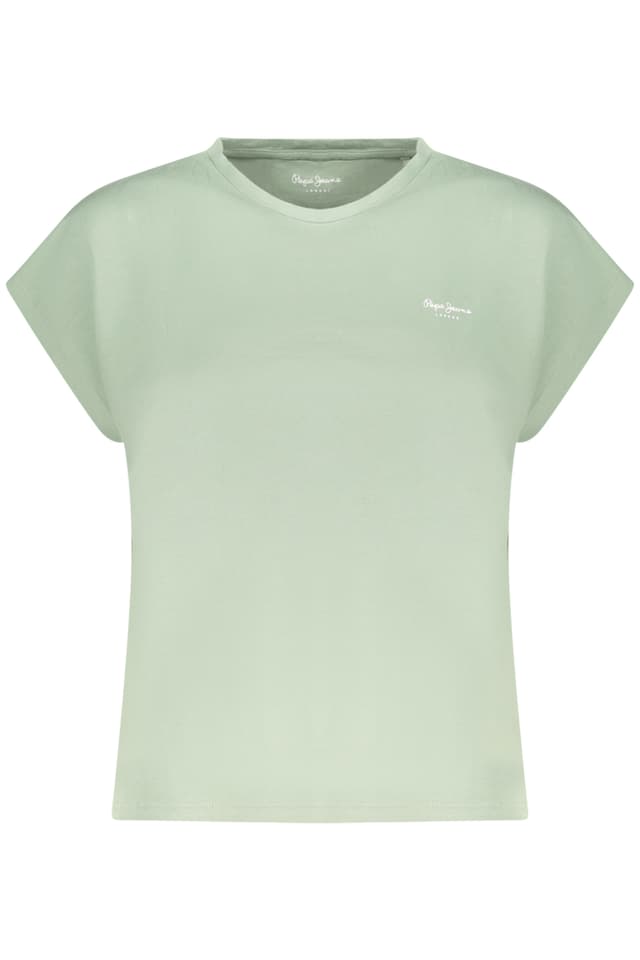 ДАМСКА ТЕНИСКА С КЪС РЪКАВ PEPE JEANS, ЗЕЛЕНА