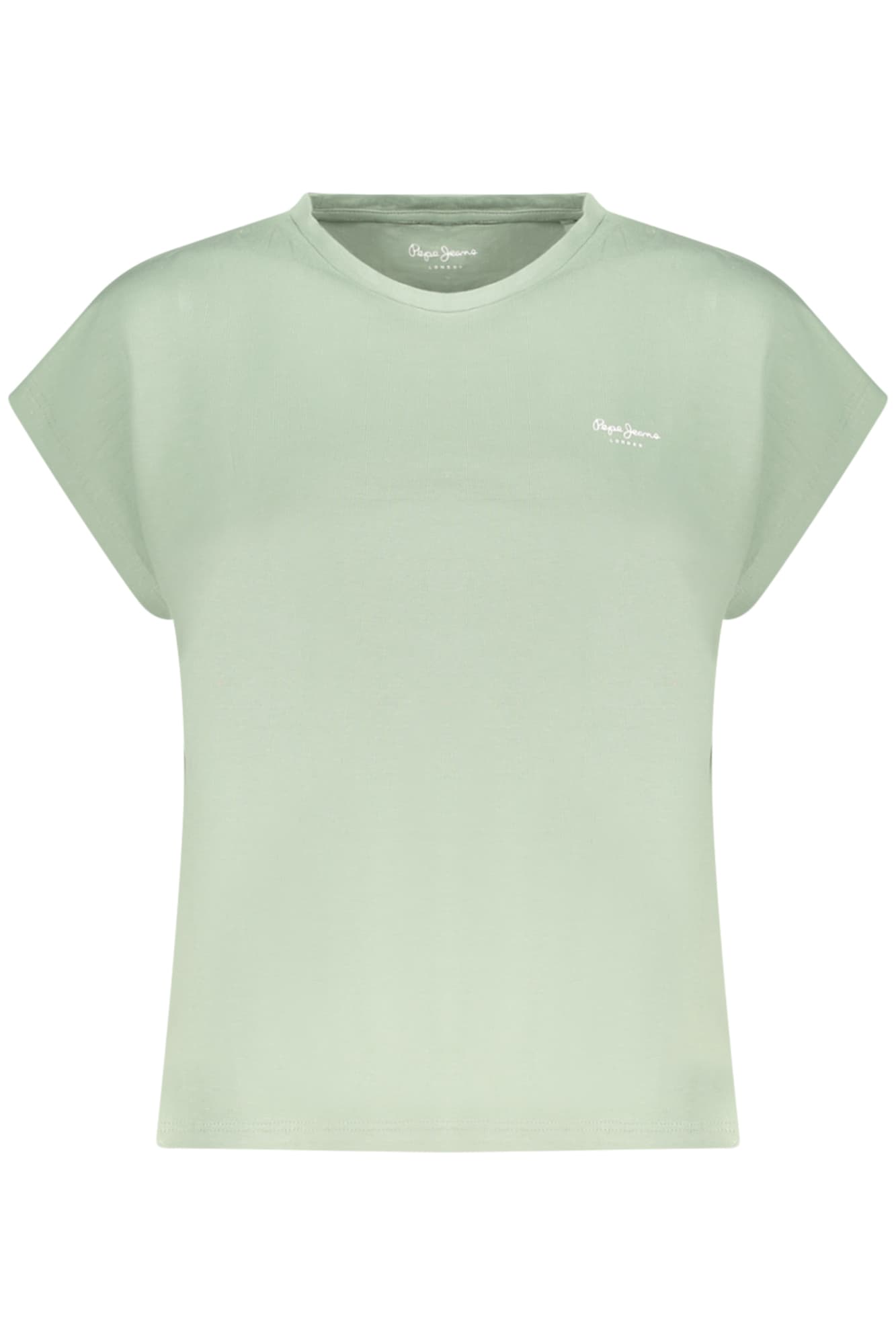 ДАМСКА ТЕНИСКА С КЪС РЪКАВ PEPE JEANS, ЗЕЛЕНА - PEPE JEANS