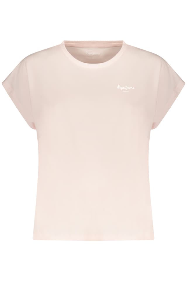 ДАМСКА РОЗОВА ТЕНИСКА С КЪС РЪКАВ PEPE JEANS