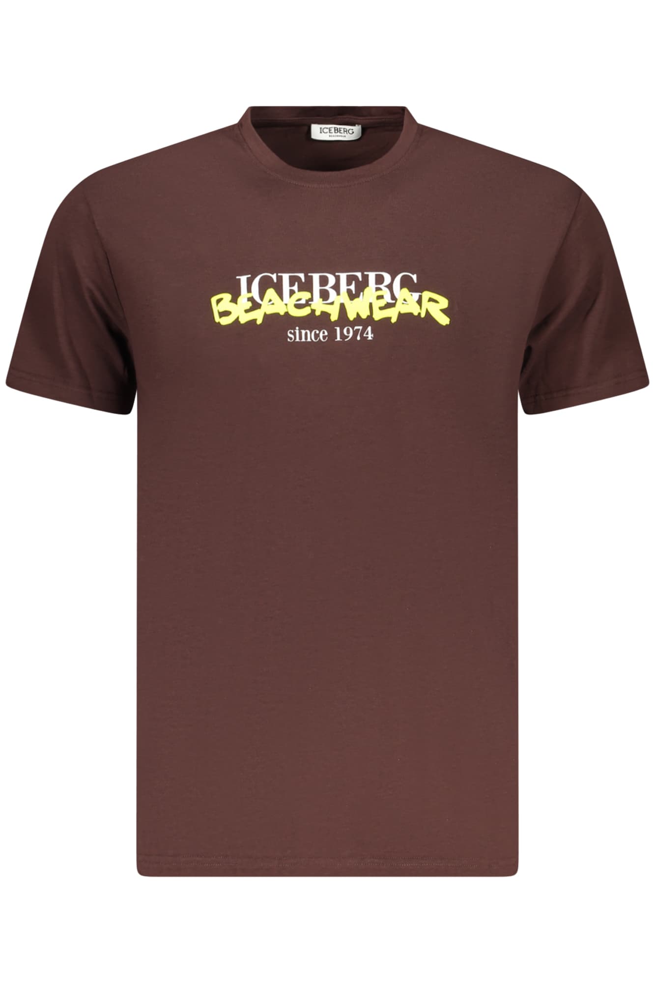МЪЖКА ТЕНИСКА С КЪС РЪКАВ ICEBERG, КАФЯВА - ICEBERG
