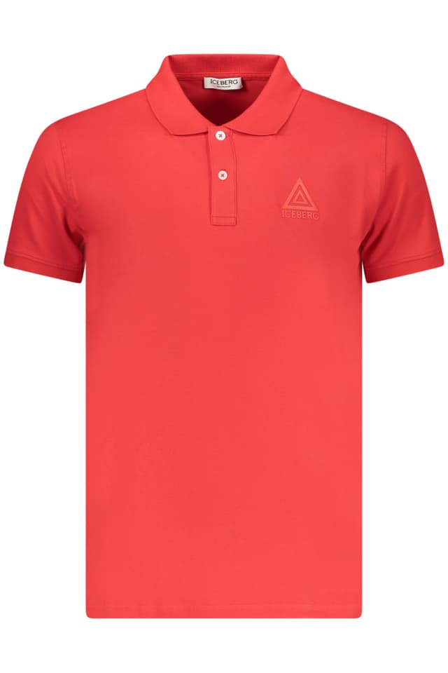 МЪЖКА ПОЛО БЛИЗА С КЪС РЪКАВ ICEBERG, ЧЕРВЕНА