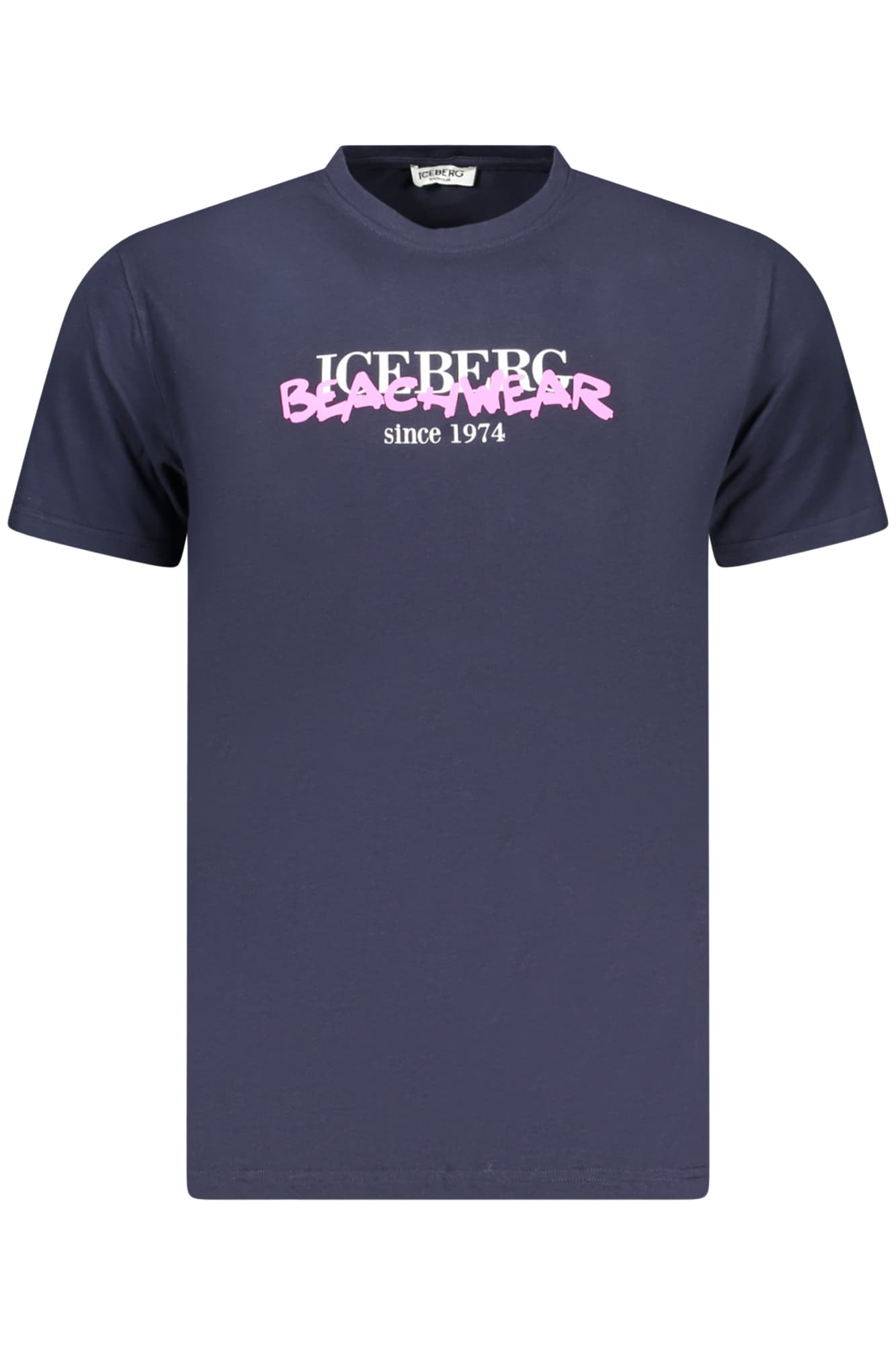 МЪЖКА ТЕНИСКА С КЪС РЪКАВ ICEBERG, СИНЯ - ICEBERG