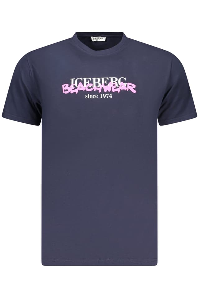 МЪЖКА ТЕНИСКА С КЪС РЪКАВ ICEBERG, СИНЯ