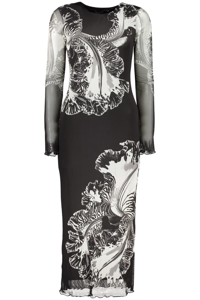 Дълга черна рокля за жени DESIGUAL