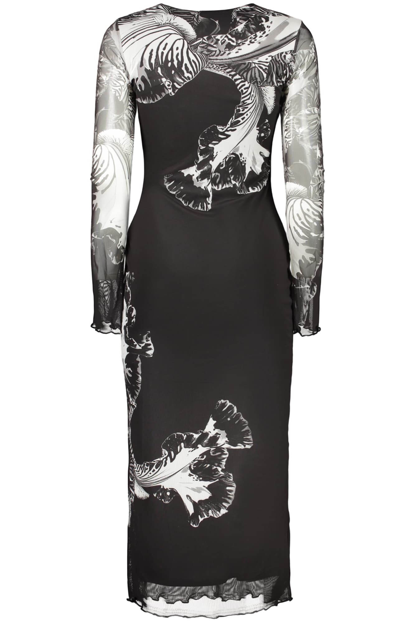 Дълга черна рокля за жени DESIGUAL - DESIGUAL