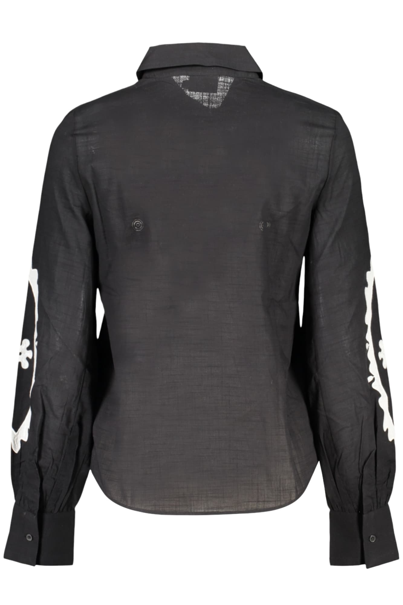 DESIGUAL ДАМСКА РИЗА С ДЪЛЪГ РЪКАВ, ЧЕРНА - DESIGUAL