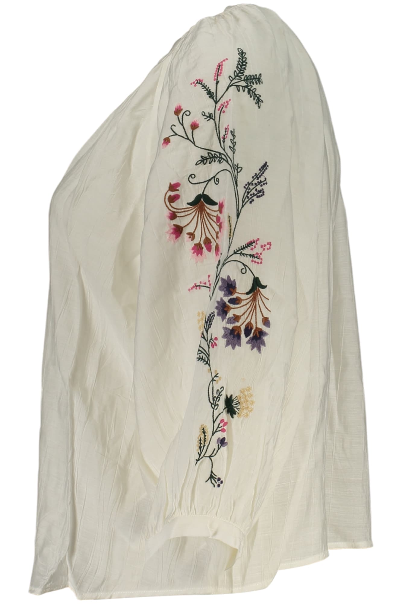 DESIGUAL ДАМСКА РИЗА С ДЪЛЪГ РЪКАВ, БЯЛА - DESIGUAL