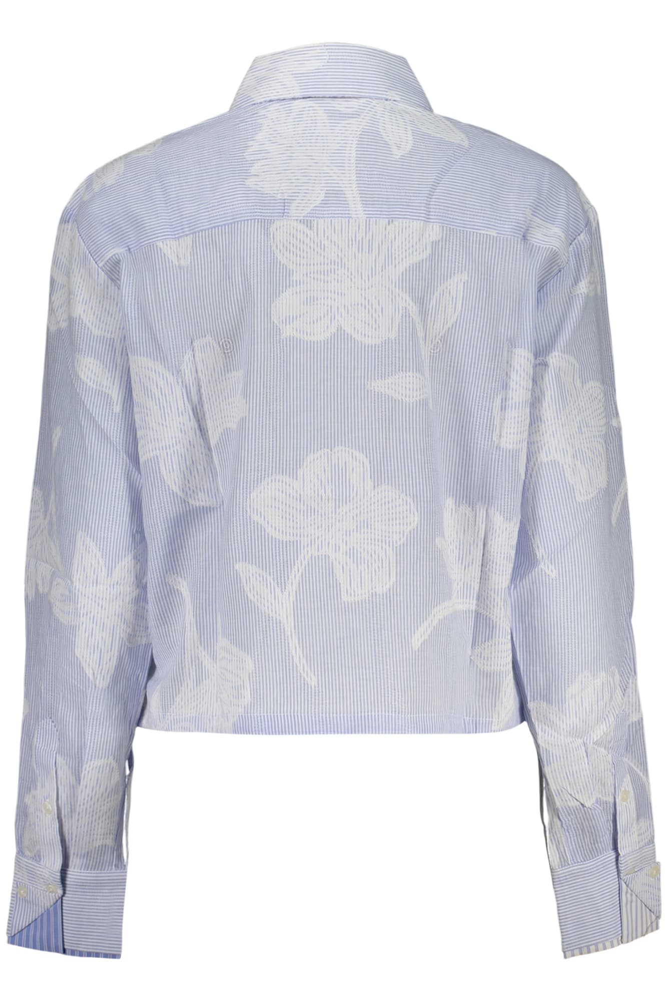 DESIGUAL ДАМСКА РИЗА С ДЪЛЪГ РЪКАВ, СИНЯ - DESIGUAL