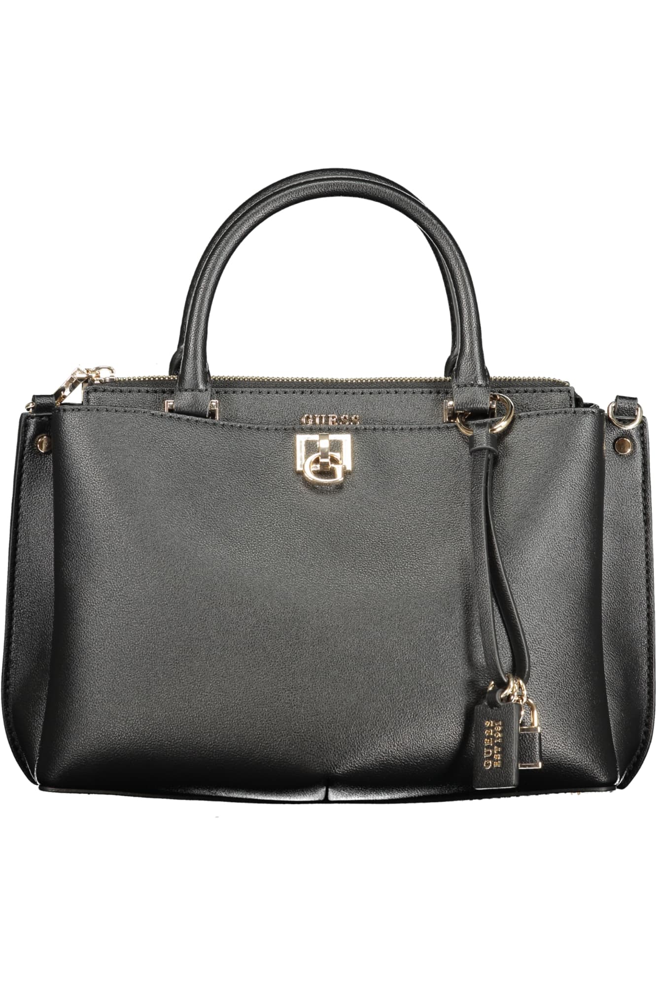 Чанта GUESS JEANS за жени, черна - GUESS JEANS