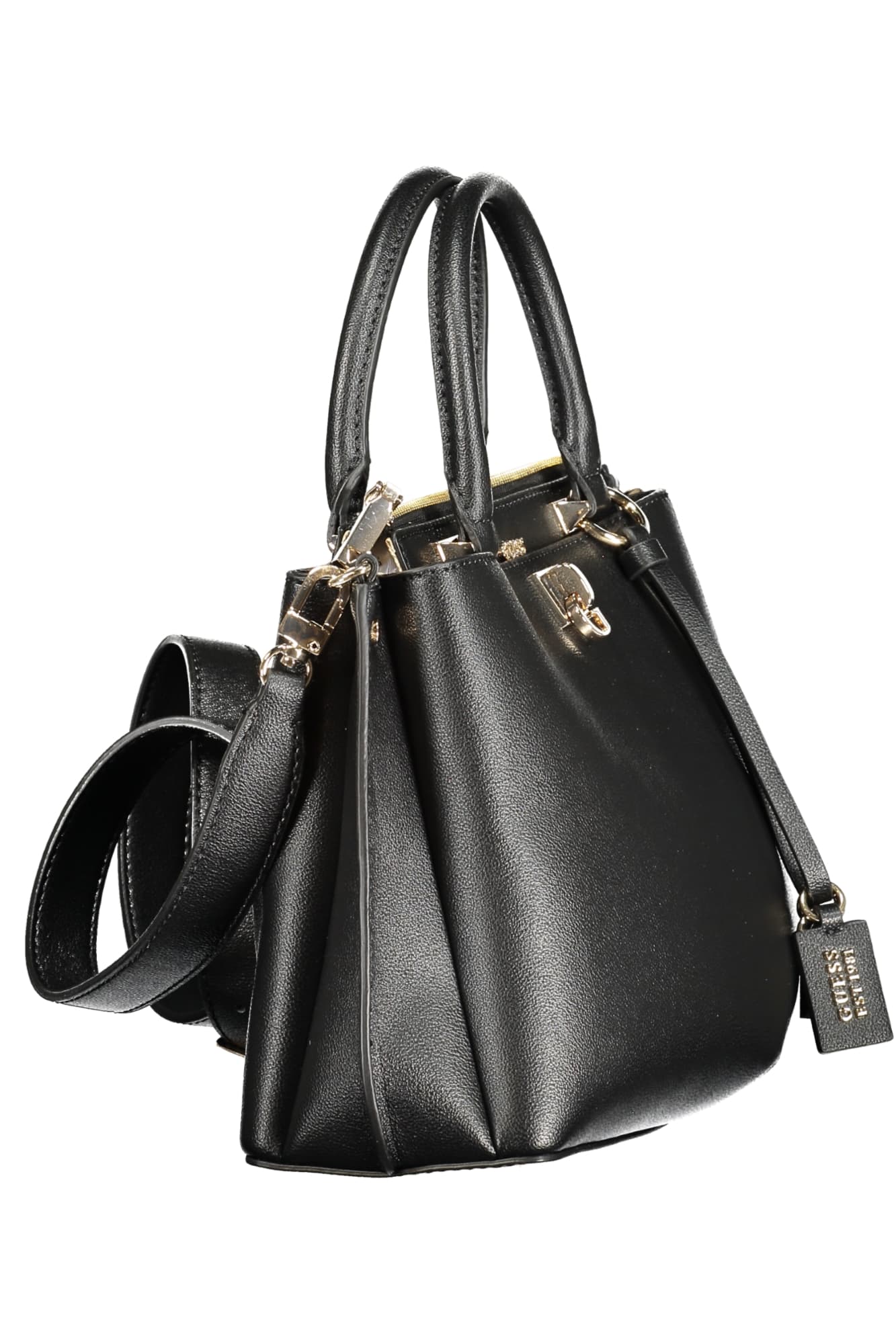 Чанта GUESS JEANS за жени, черна - GUESS JEANS