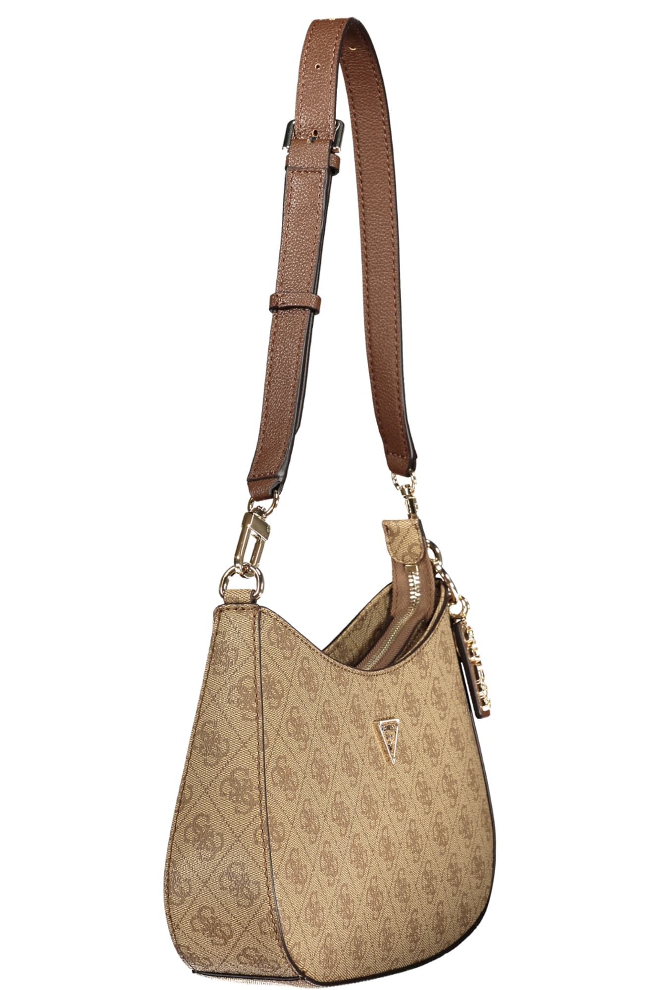 Дамска бежова чанта GUESS JEANS - GUESS JEANS