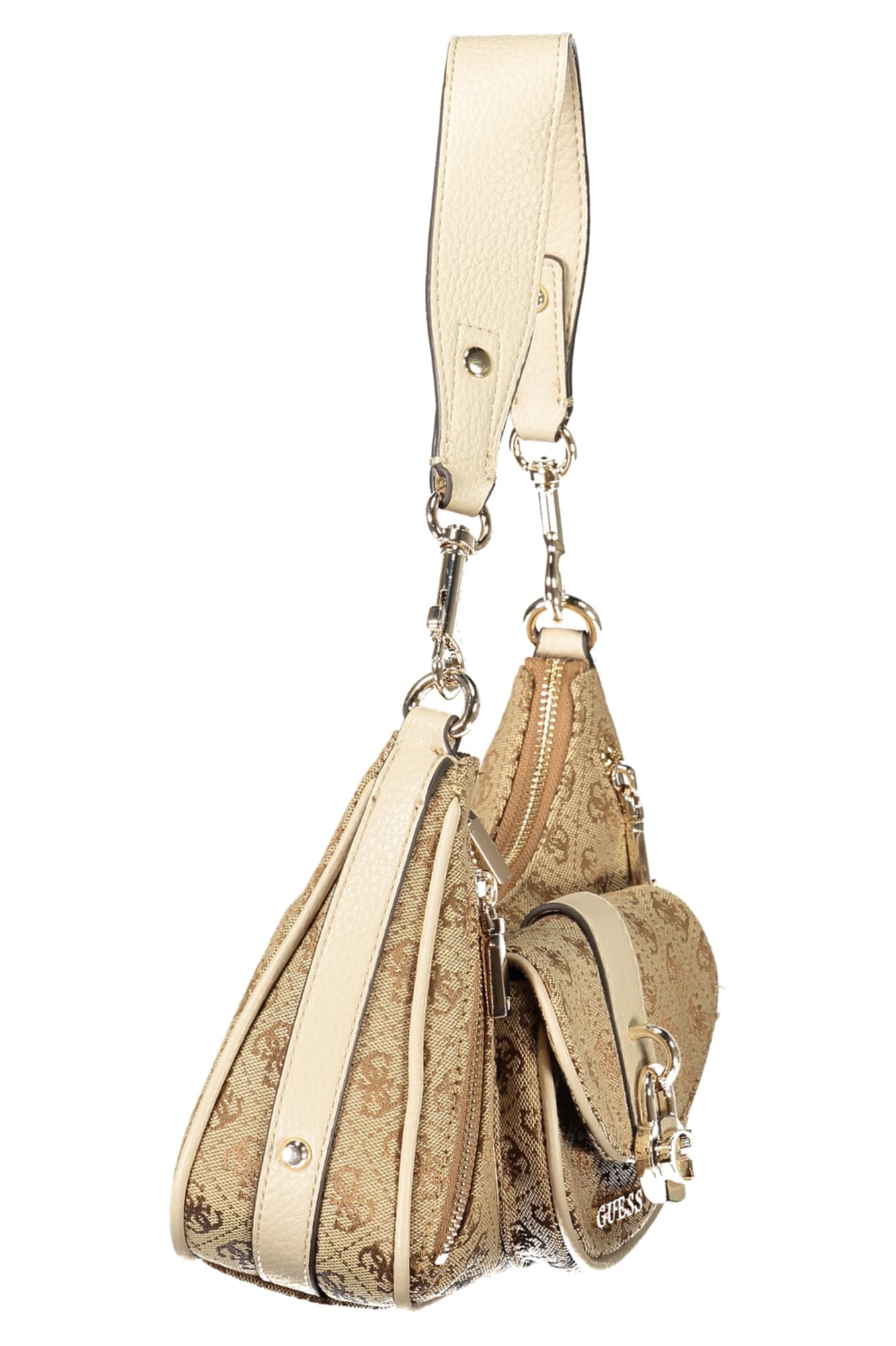 Дамска бежова чанта GUESS JEANS - GUESS JEANS