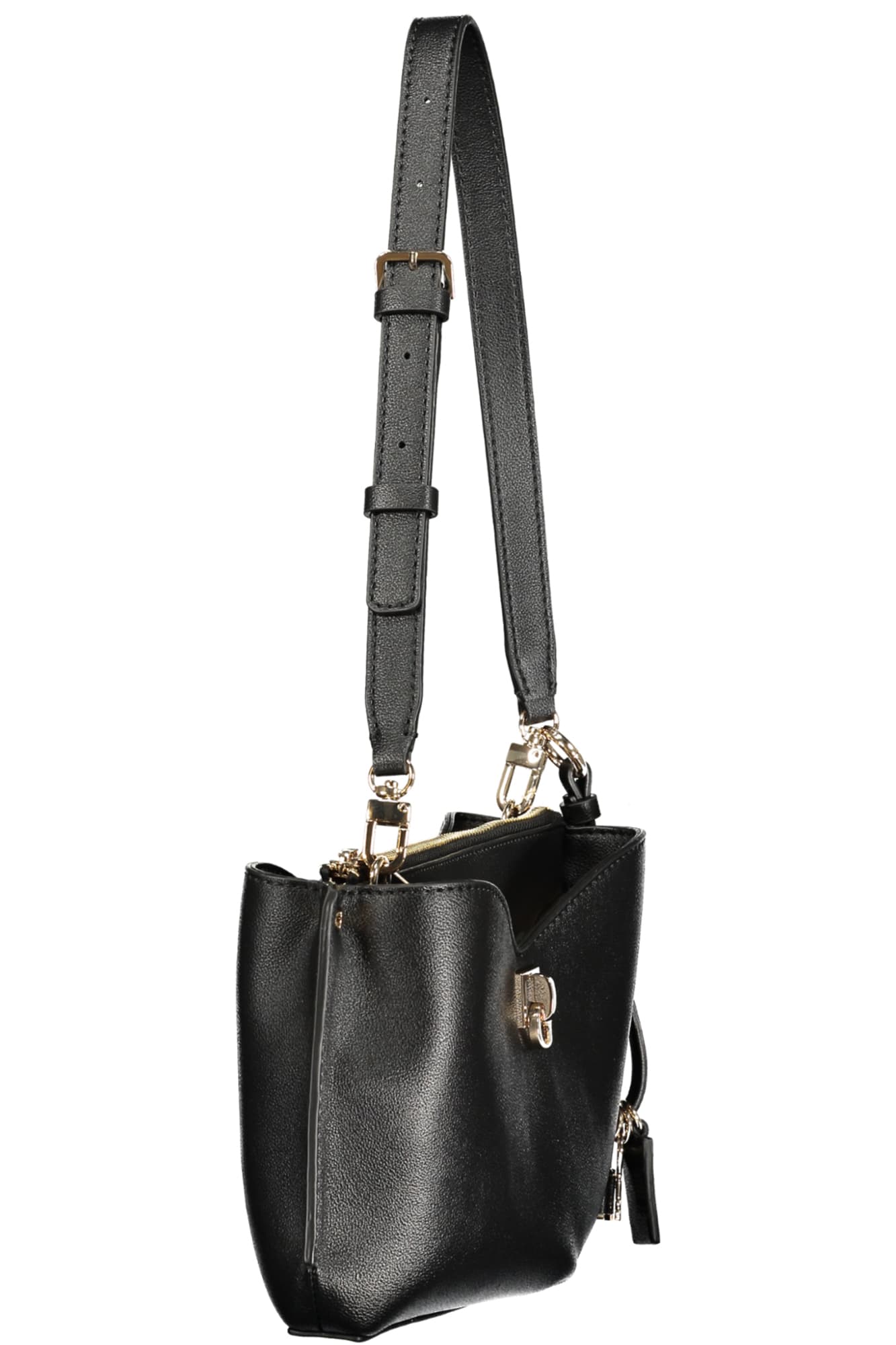 Чанта GUESS JEANS за жени, черна - GUESS JEANS