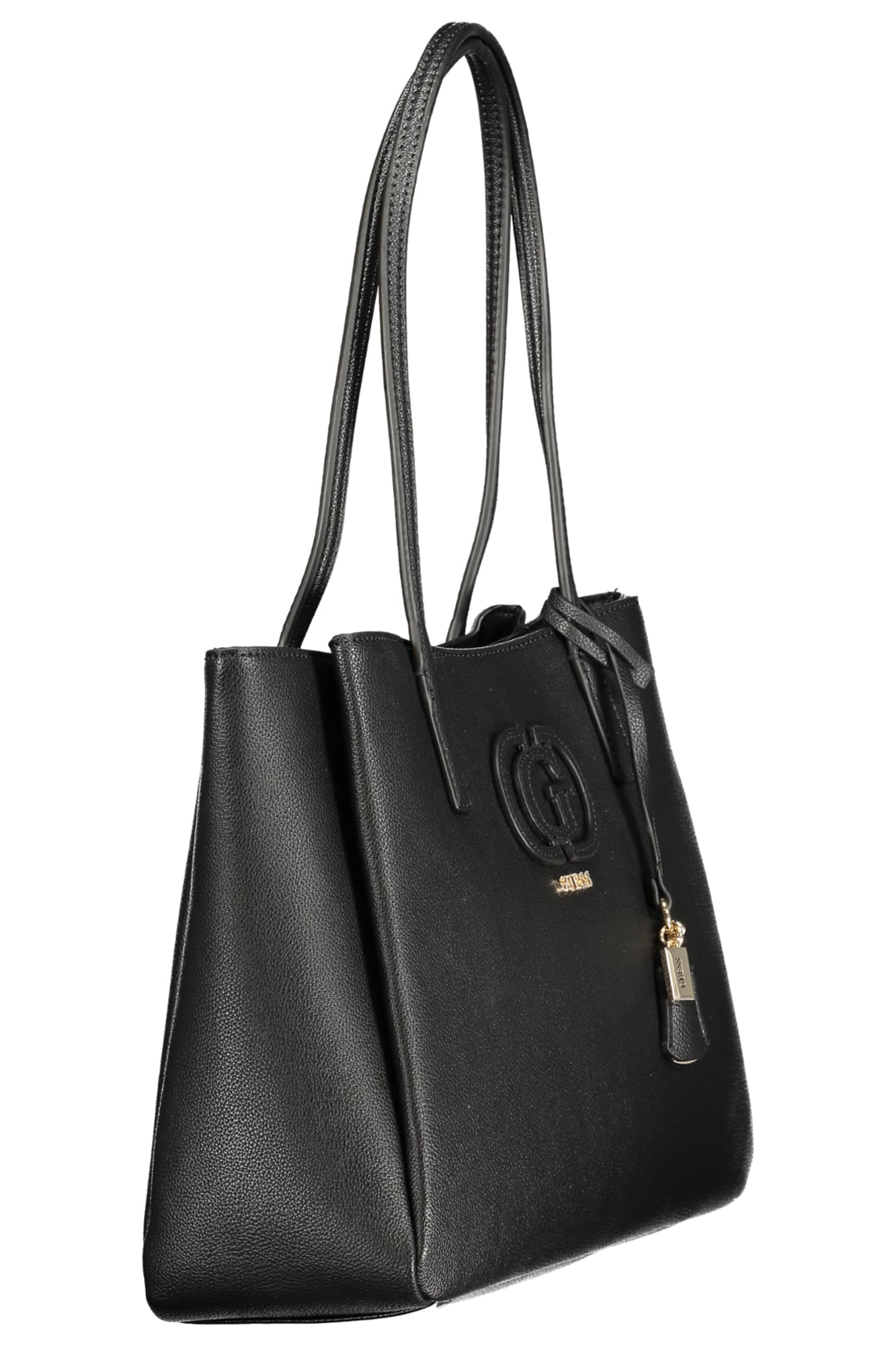 Чанта GUESS JEANS за жени, черна - GUESS JEANS