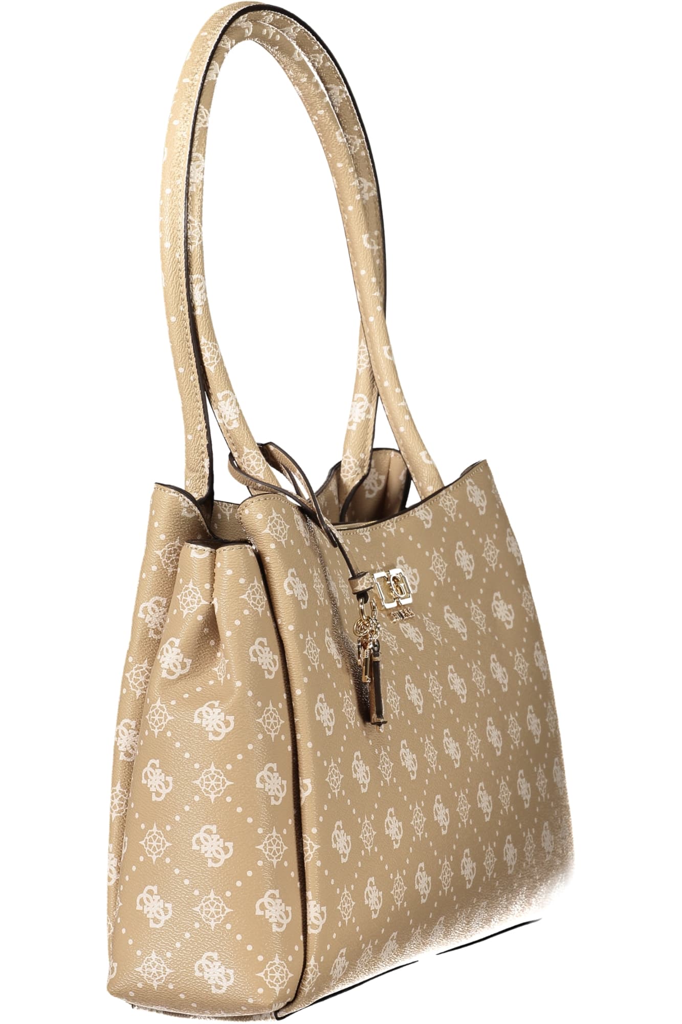 Дамска бежова чанта GUESS JEANS - GUESS JEANS