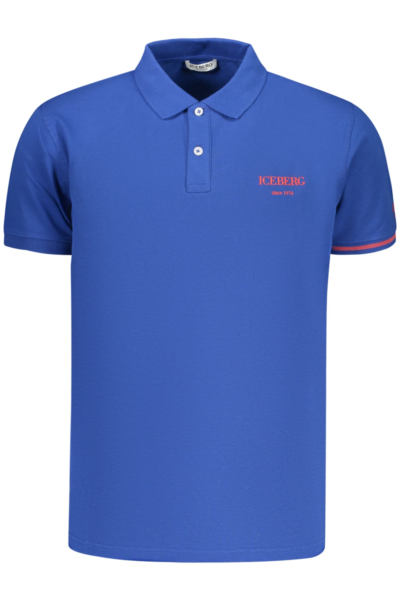 МЪЖКА ПОЛО БЛИЗА С КЪС РЪКАВ ICEBERG, СИНЯ - ICEBERG