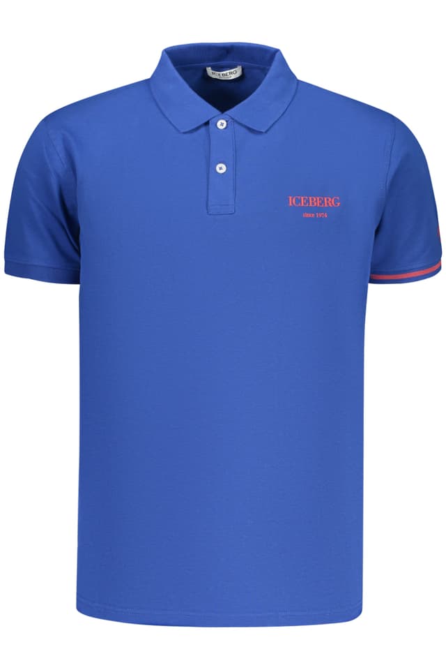 МЪЖКА ПОЛО БЛИЗА С КЪС РЪКАВ ICEBERG, СИНЯ