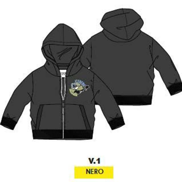 Суитшърт с качулка и отваряне отпред