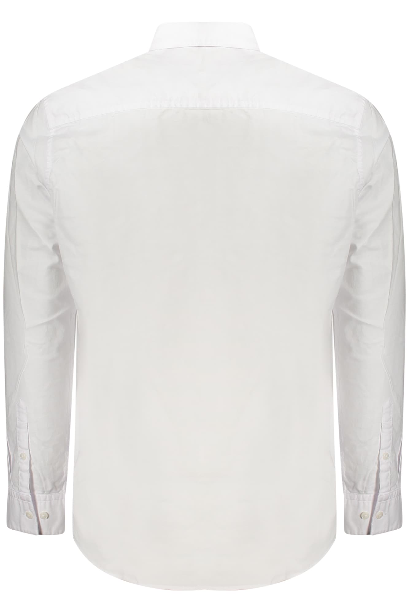 Мъжка риза с дълъг ръкав CALVIN KLEIN, бяла - CALVIN KLEIN