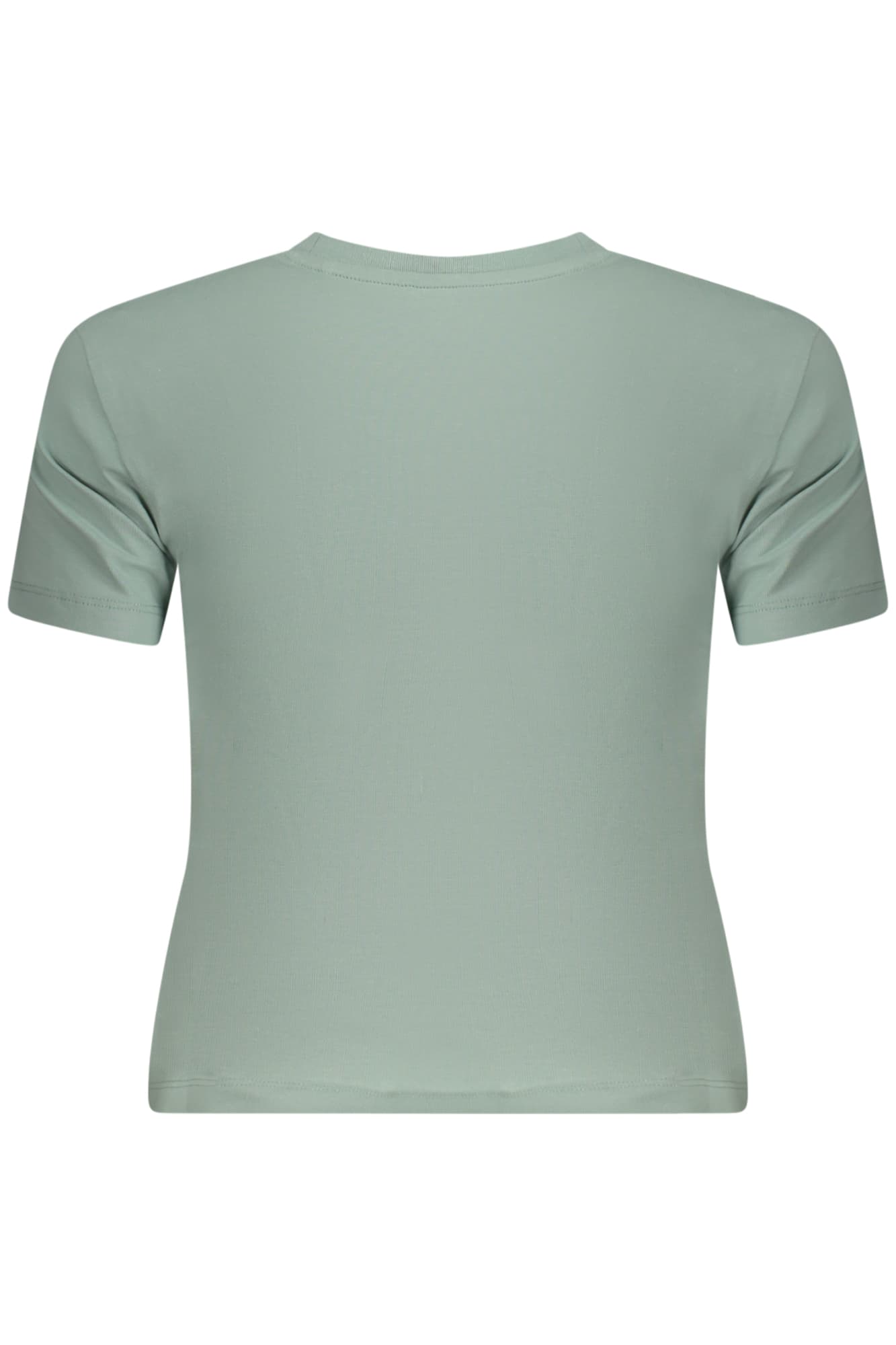 Дамска тениска с къс ръкав GUESS JEANS в зелен цвят - GUESS JEANS