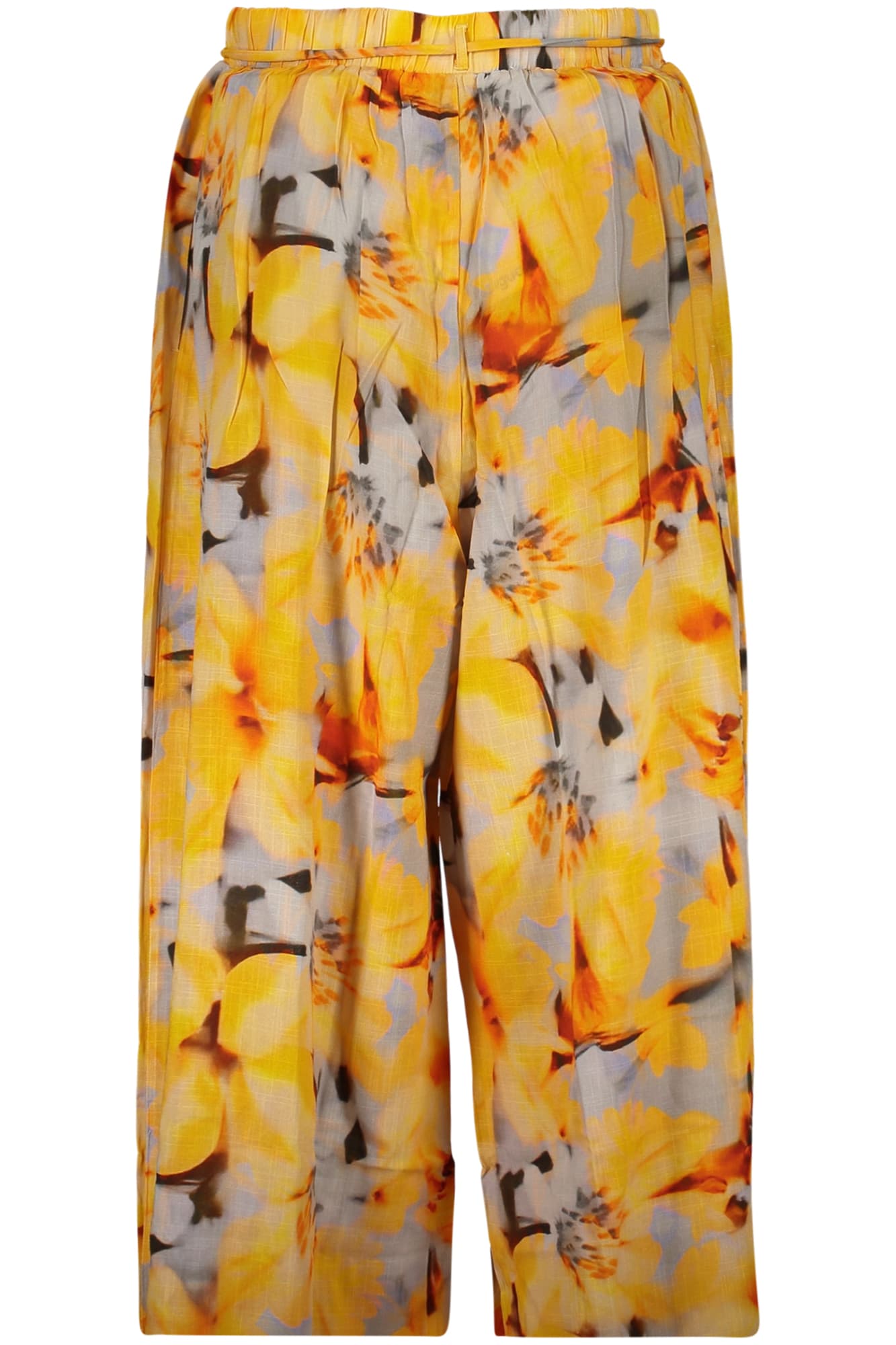 Жълти дамски панталони DESIGUAL - DESIGUAL