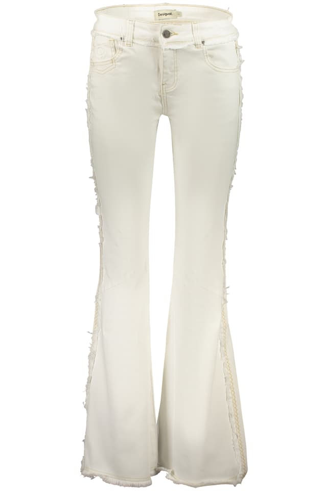 DESIGUAL ДАМСКИ ДЪНКИ ОТ ДЕНИМ, БЕЛИ