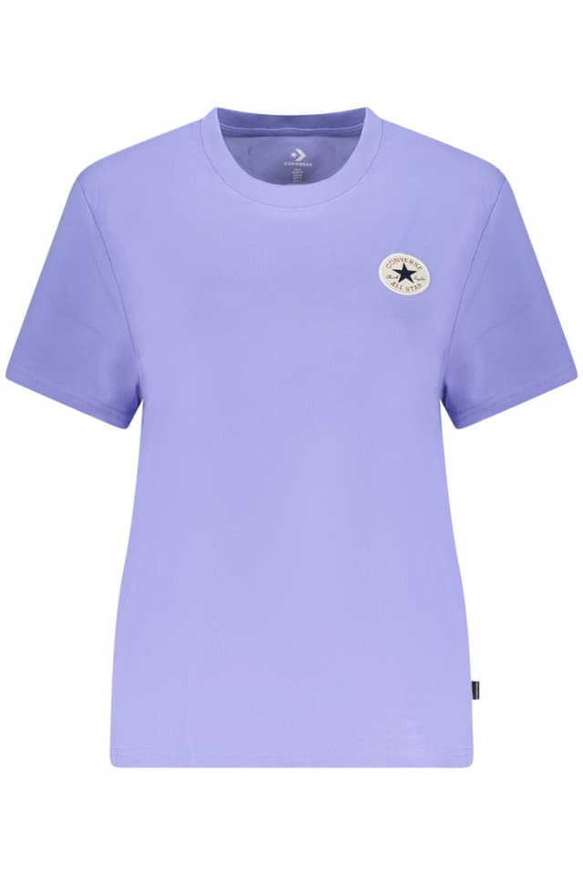 ДАМСКА ТЕНИСКА С КЪС РЪКАВ CONVERSE В ЛИЛАВО ЦВЕТНО