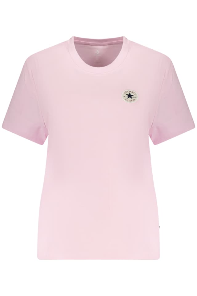 Дамска тениска с къс ръкав Converse, розова