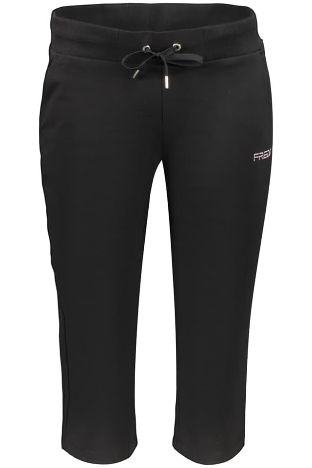 Дамски дълъг черен анцуг FREDDY